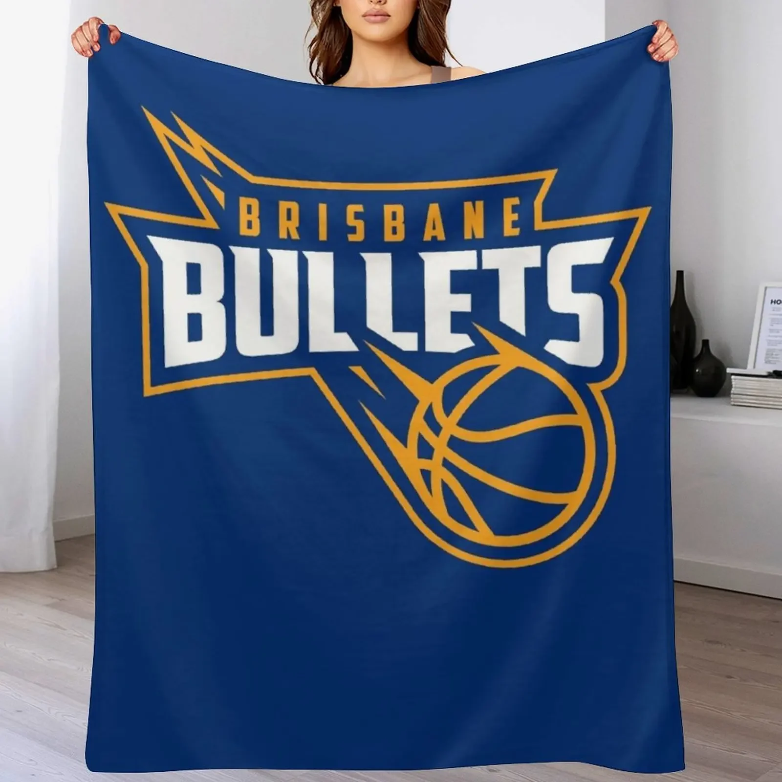 Brisbane Bullets Throw Blanket Beautifuls Luxury Designer Blankets