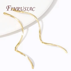 Earrings Making Supplies 18K Gold Plated S Shape Wavy Earwire Earring Charms Connector For DIY Jewelry Accessories