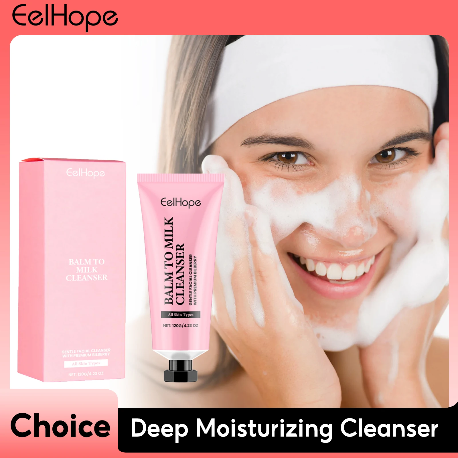 

Deeply Moisturize Facial Cleanser Oil Control Shrink Pore Anti Acne Blackhead Exfoliating Improve Oily Soften Brighten Skin Care