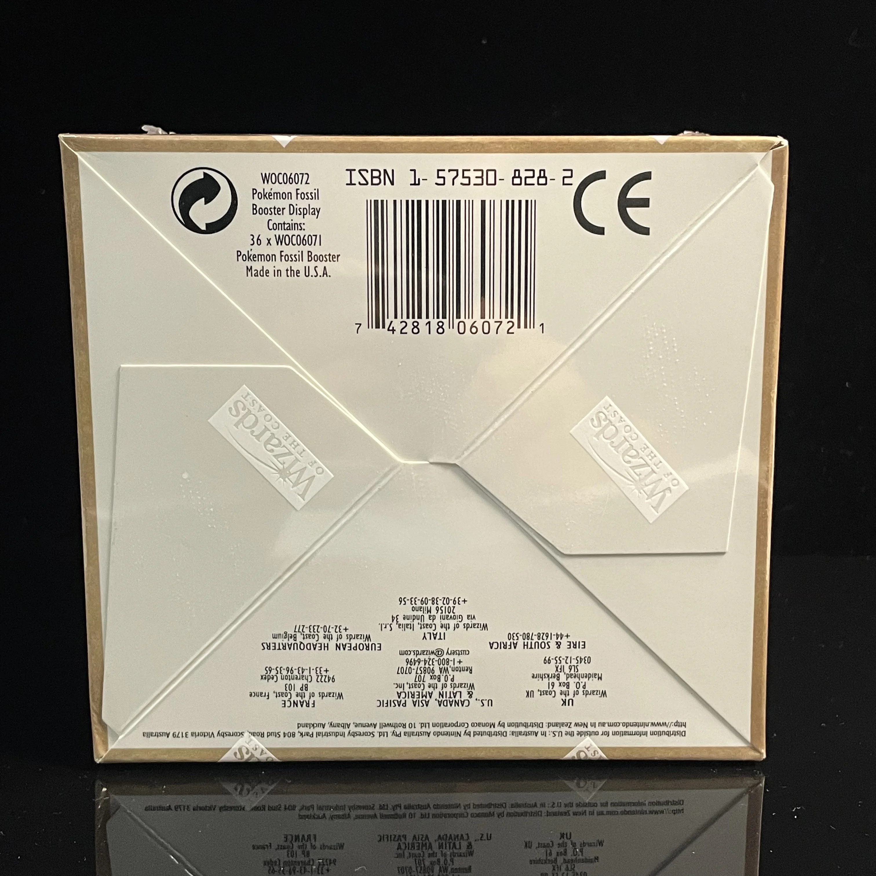 36Pack/Box PTCG PKM Fossil 1999 1ST EDITION Booster Box Whole Set FACTORY SEALED WOTC Proxy Card Enthusiasts&Collectors Gift Toy