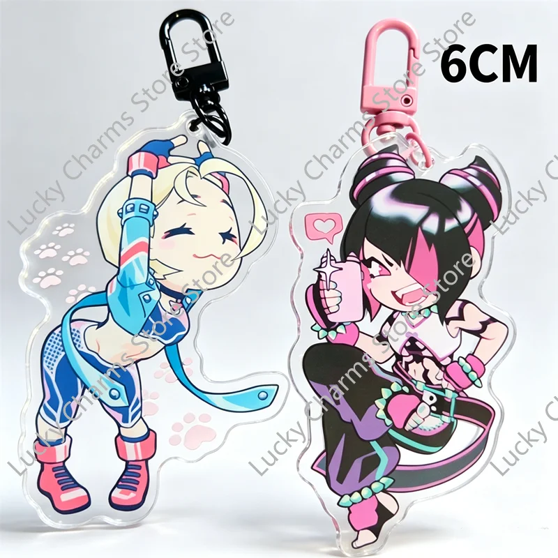 Cute Sport Fighting Lady Acrylic Charm Lightweight Backpack Ornament Daily Bag Accessory Fans Collection Gift