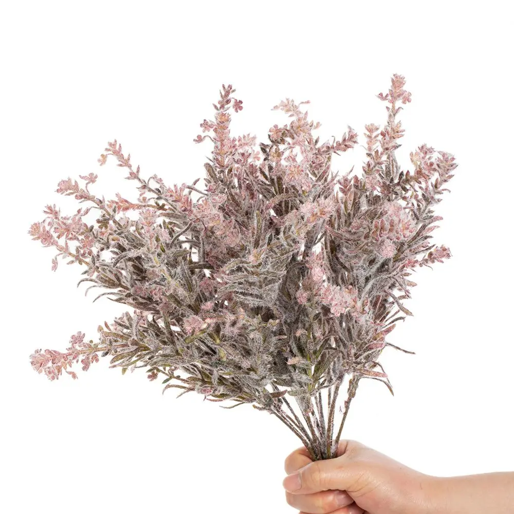 Künstliche Blumen Pflanzen Plüsch-Lavendelsträuße Heimvasen Gärten DIY-Geschenke Blumengirlanden-Materialien Hochzeits-Brautsträuße – Detail 16