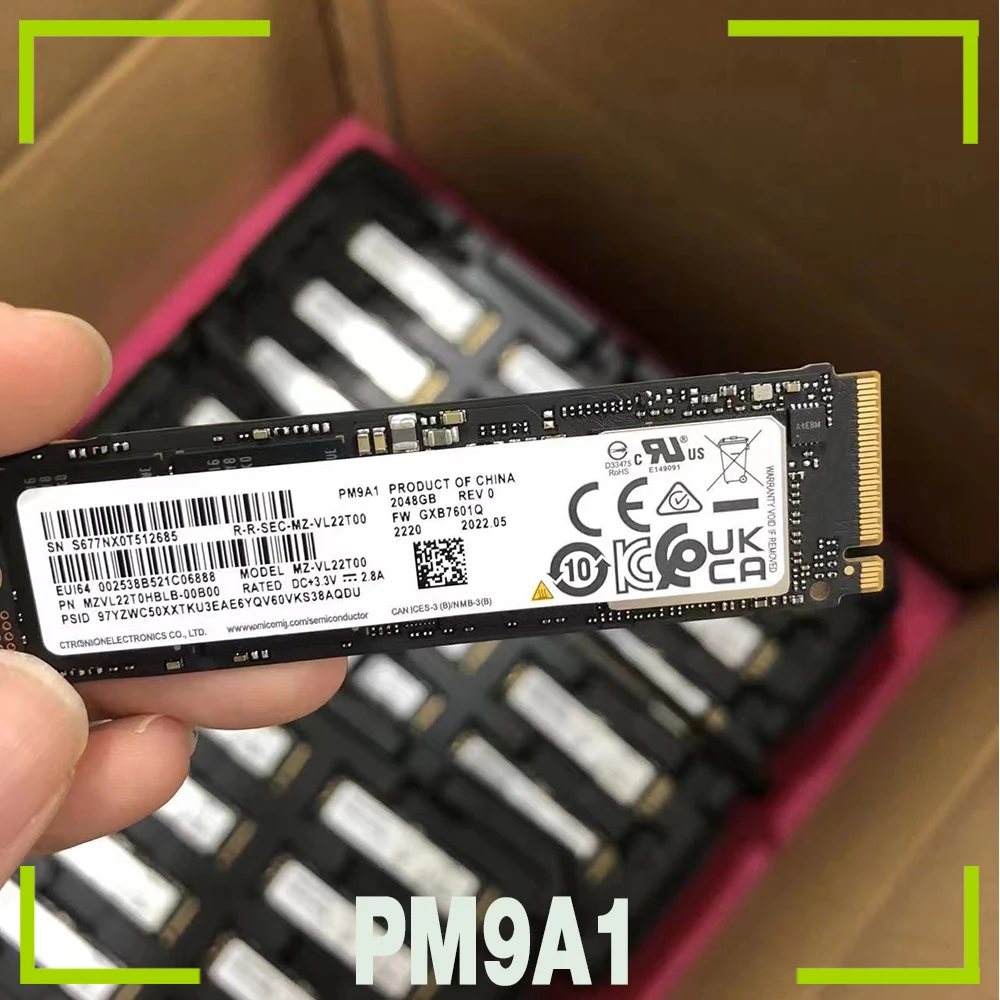 1PCS MZVL22T0HBLB-00B00 PM9A1 For Samsung New Solid State Drive 2T M2 NVME SSD