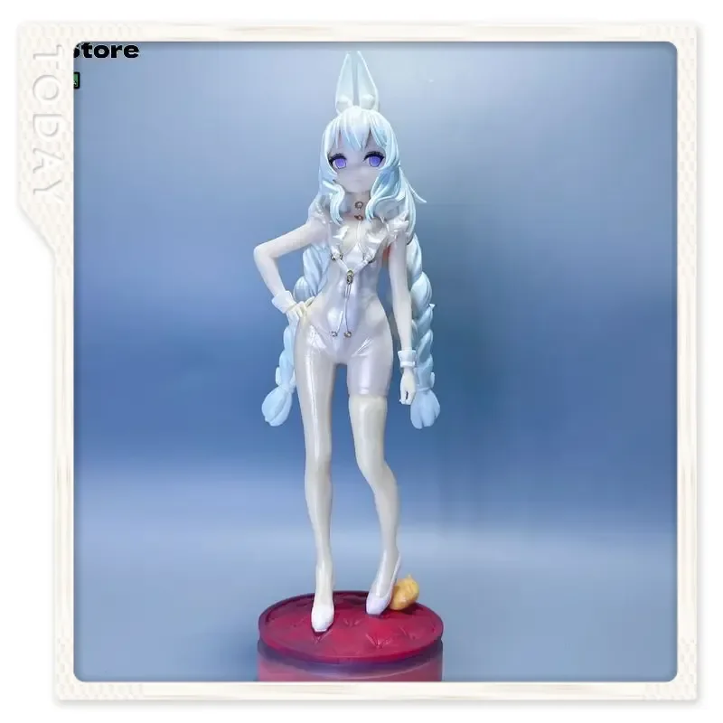 

Фигурка Azur Lane Le Malin: Ленивая белая девочка-кролик, модель с кроличьими ушками, настольный декор, коллекционная игрушка для фанатов аниме