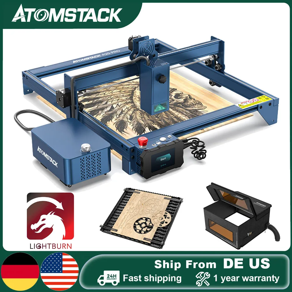 

ATOMSTACK A20 PRO 20W Desktop Laser Engraver/Cutter Machine CNC Offline DIY Engraving Acrylic Metal Wood Cutting Stainless Steel