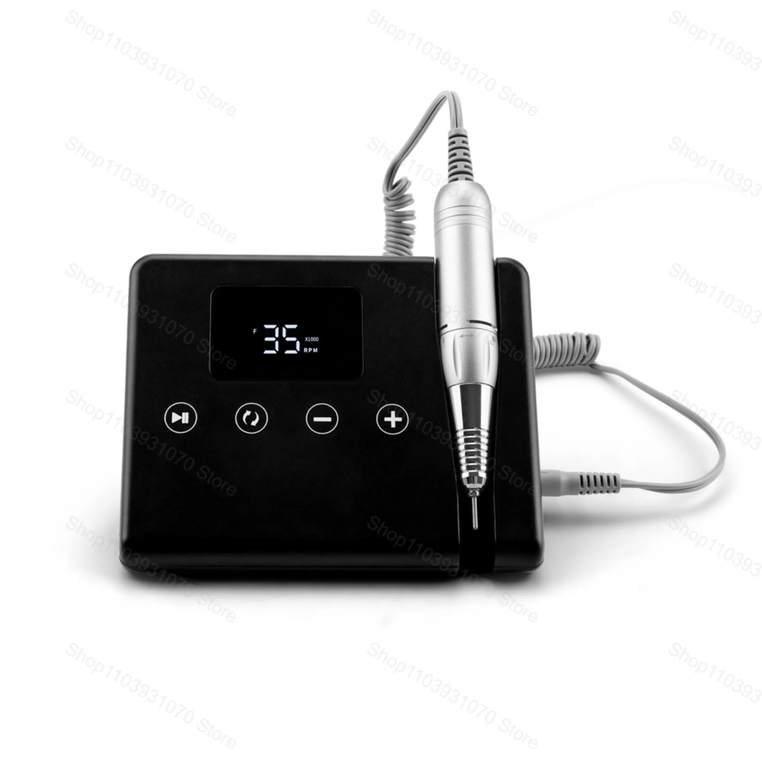 تصميم جديد عالي الطاقة 45 واط ماكينة حفر الأظافر الكهربائية مع زر اللمس 35000 دورة في الدقيقة سطح المكتب طاحونة الأظافر أداة الحفر مانيكير