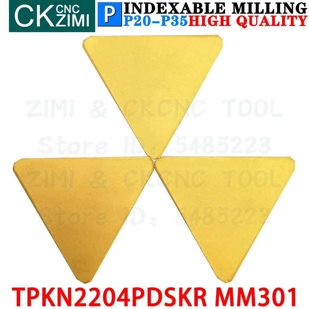 TPKN2204PDSKR MM301 TPKN 2204 PDSKR MM301 carbide inserts milling inserts tools CNC Indexable Cutting Turning cutter lathe Tool