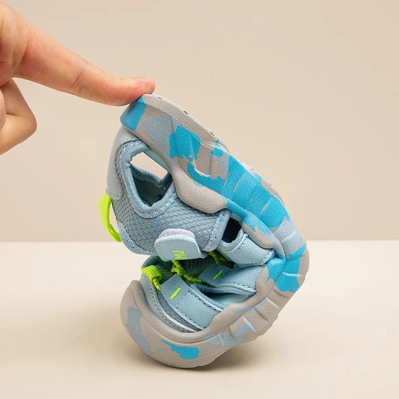 Summer Boys Sport Sandals Kids Candy Color Hollow Beach Sandals Girls Soft Holiday Cool Shoes For Summer