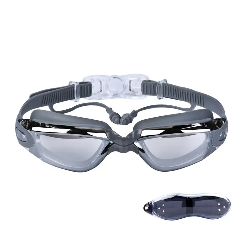 

Goggles Swimming Adult Anti-Fog Swim Goggles With Earplugs Uv Protection No Leaking Swim Glasses For Men Women Youth