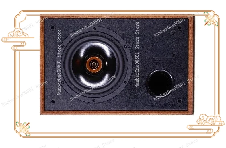6 5 Inch HiFi Coaxial Speaker Passive Bookshelf High Fidelity Home Wooden 2 0 Audio