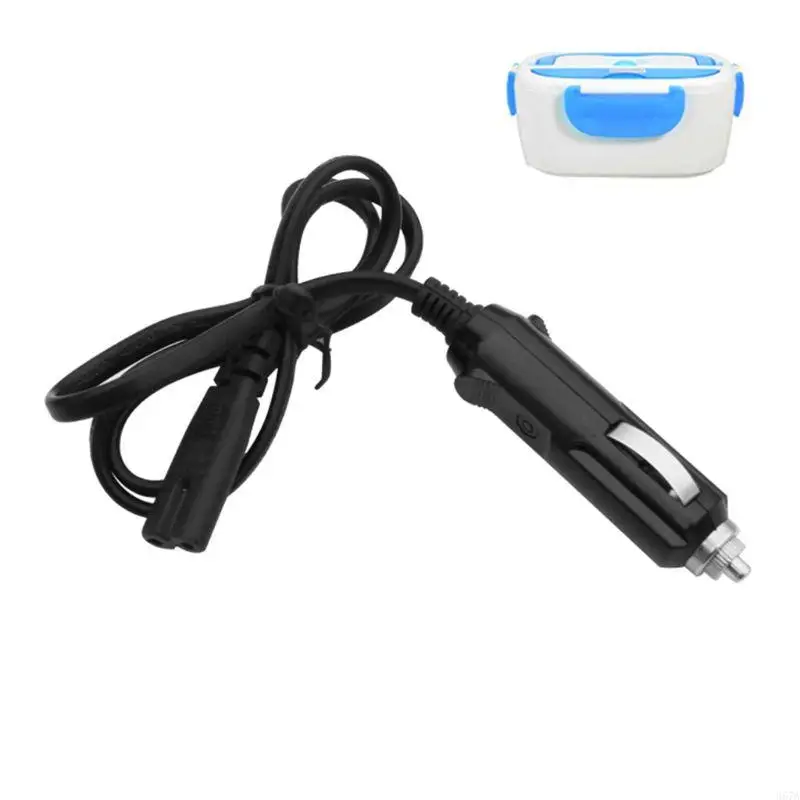 

367A Portable 1.5 Meters Electric Lunch Box Power Cord for Cars Use Electric Heated Lunch Box EU US Plug Power Cords Adapters