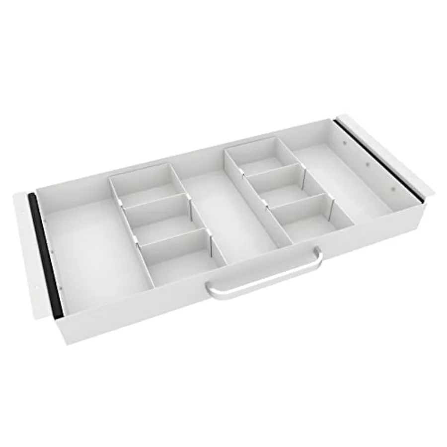 

Size Under Desk Slide out with Adjustable Space Divider Design for Storing and Office Accessories Underdesk Pull out Tray Organ