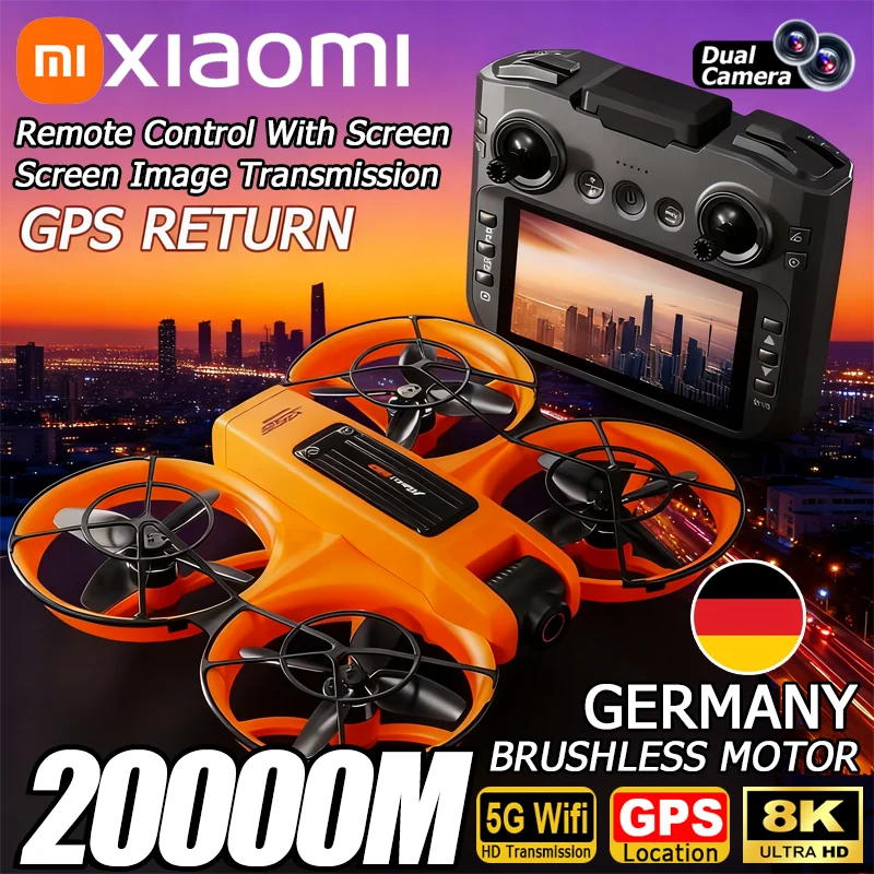 Xiaomi S156 GPS Drone 8K Professional HD 360° Wide Angle Dual Camera 5G WIFI Brushless Motor Intelligent Obstacle Avoidance UAV