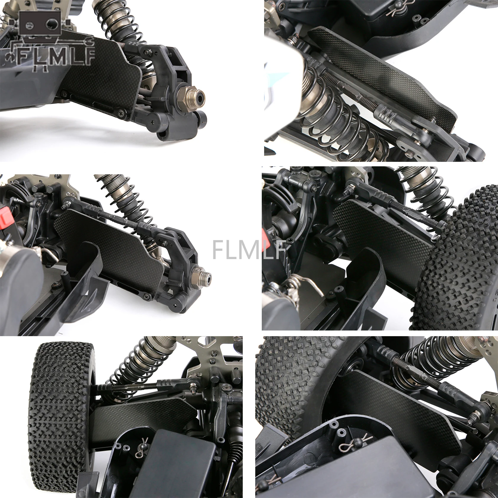 Carbon Fiber Shock Absorber Mudguard Plate Set for 1/5 ROVAN ROFUN F5 RF5 T5 D5 MCD RR5 RC CAR PARTS