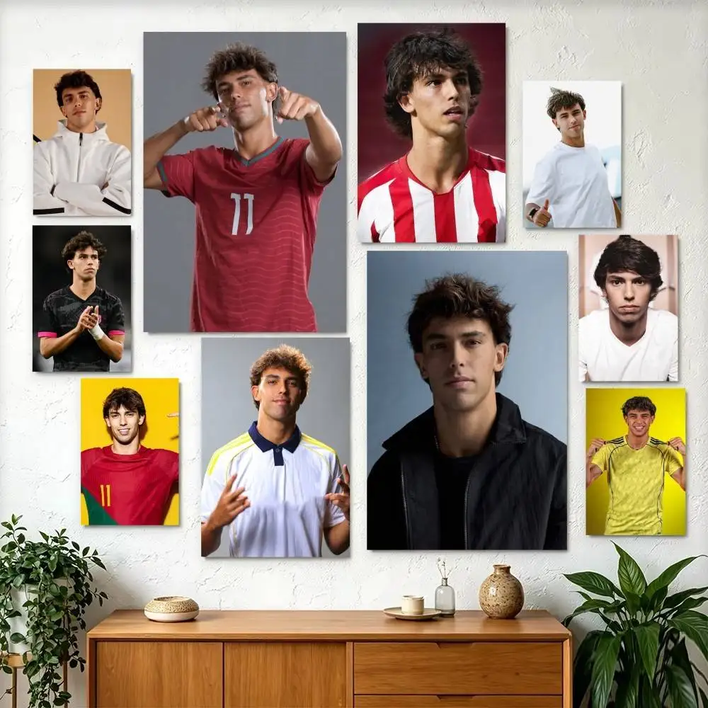 Joao Felix Football  Poster Perfect Space Sticker Self Adhesive for Office Home Theater Wall Art Decor Fancy Gift