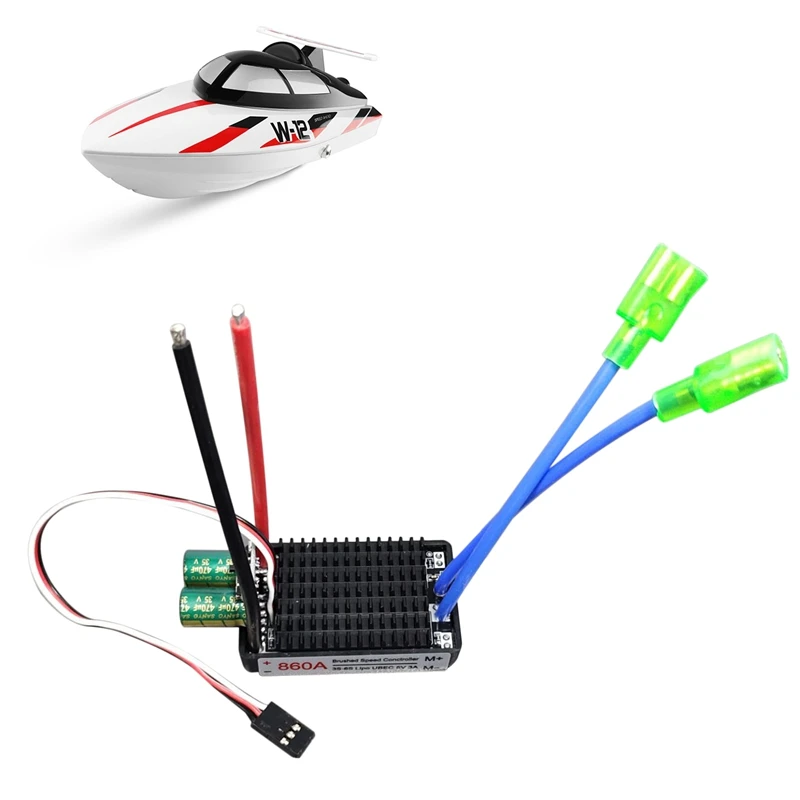

High Power 12V-24V Waterproof Bidirectional RC ESC Brush ESC For RC Car And Boat