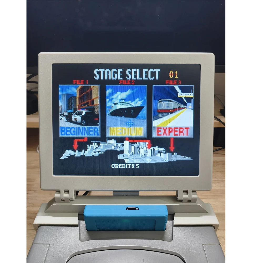 Retro Arcade 10.4-inch Seg Saturn Game Console Screen With Built-In Speakers And Type-C Interface