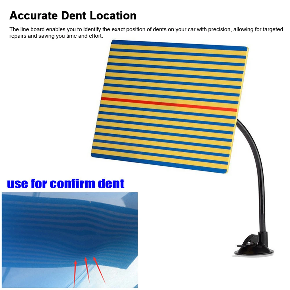 

Отражатель вмятин, линейная доска, инструмент для ремонта вмятин без покраски с регулируемым держателем для удаления вмятин на кузове автомобиля, отражатель вмятин