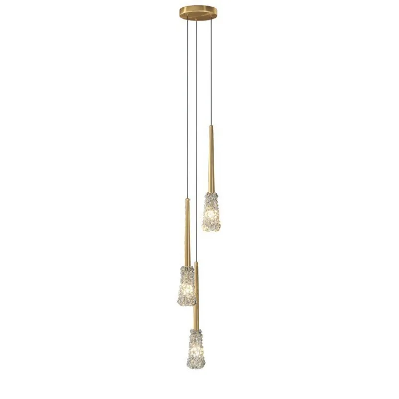 

All-copper light luxury bedroom bedside small chandelier personalized and creative modern simple living room background light ch