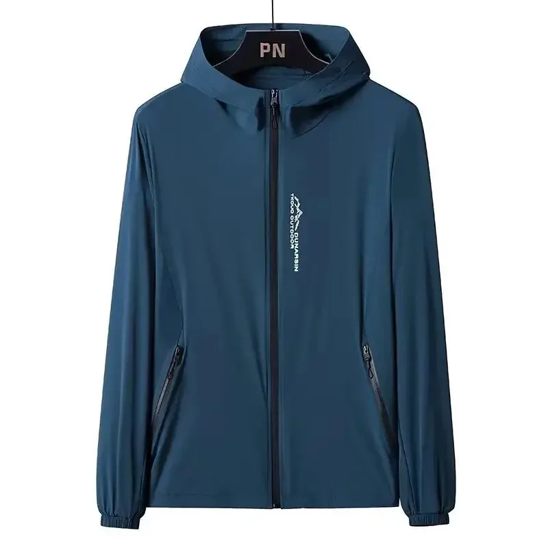 Roupas de proteção solar de verão masculinas de seda gelo de secagem rápida jaqueta de pesca respirável proteção uv ciclismo outerwear camisa anti-uv