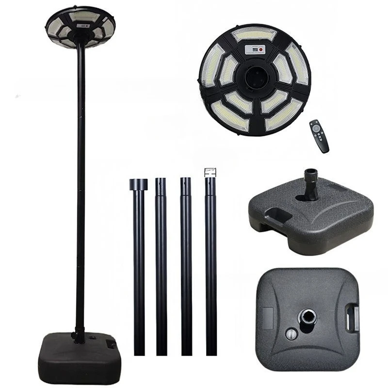 

Outdoor solar street light with 78-inch high pole removable plug 750