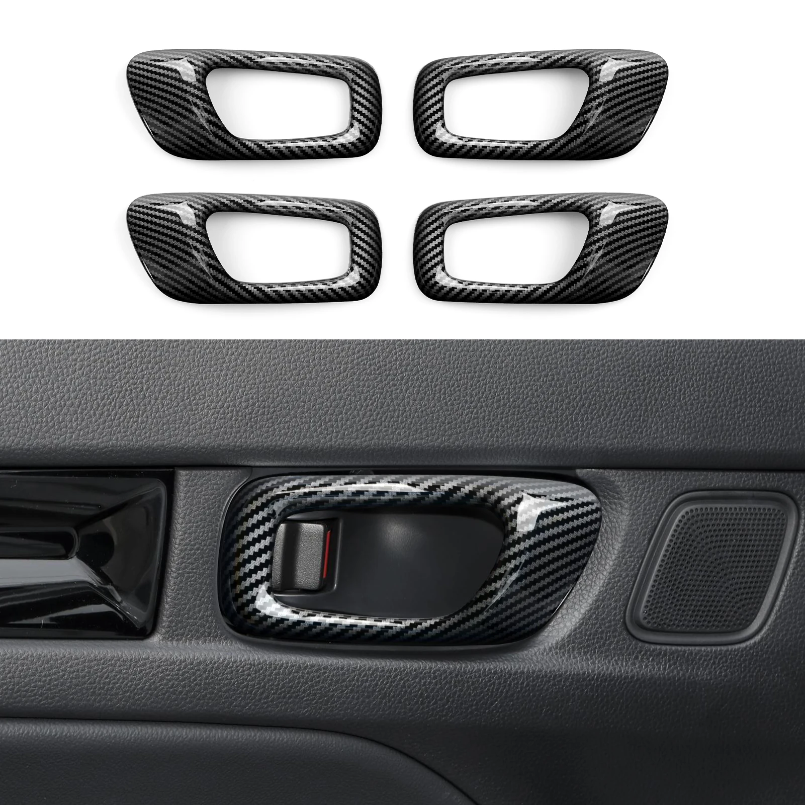 For Honda Civic 11th Gen (2022-2026) Accessories, Steering Wheel Trim, Center Console Gear Shift Panel ,Carbon Fiber ABS Sticker view 4