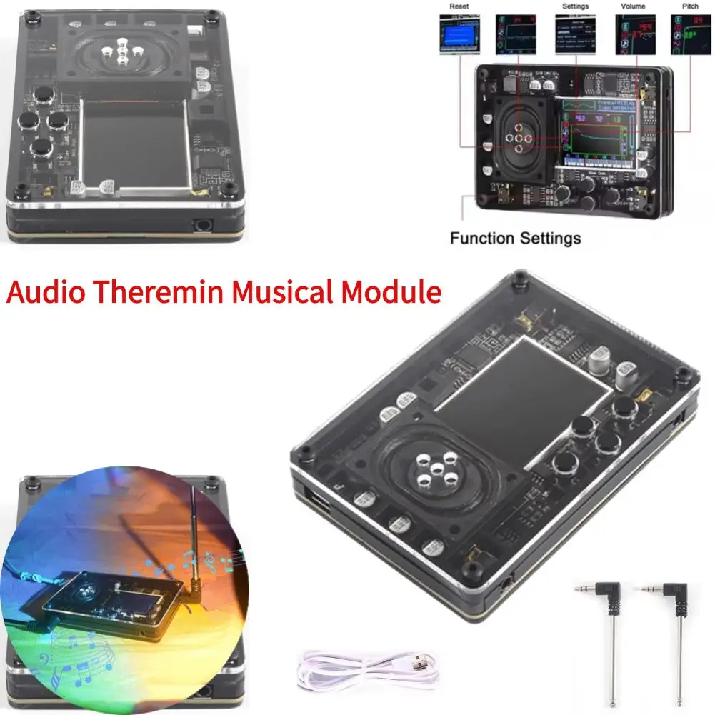 Theremin Musical Instrument Novel Fun Geek Equipment Audio Theremin Musical Module Mini Musical Instrument Boyfriend Gifts