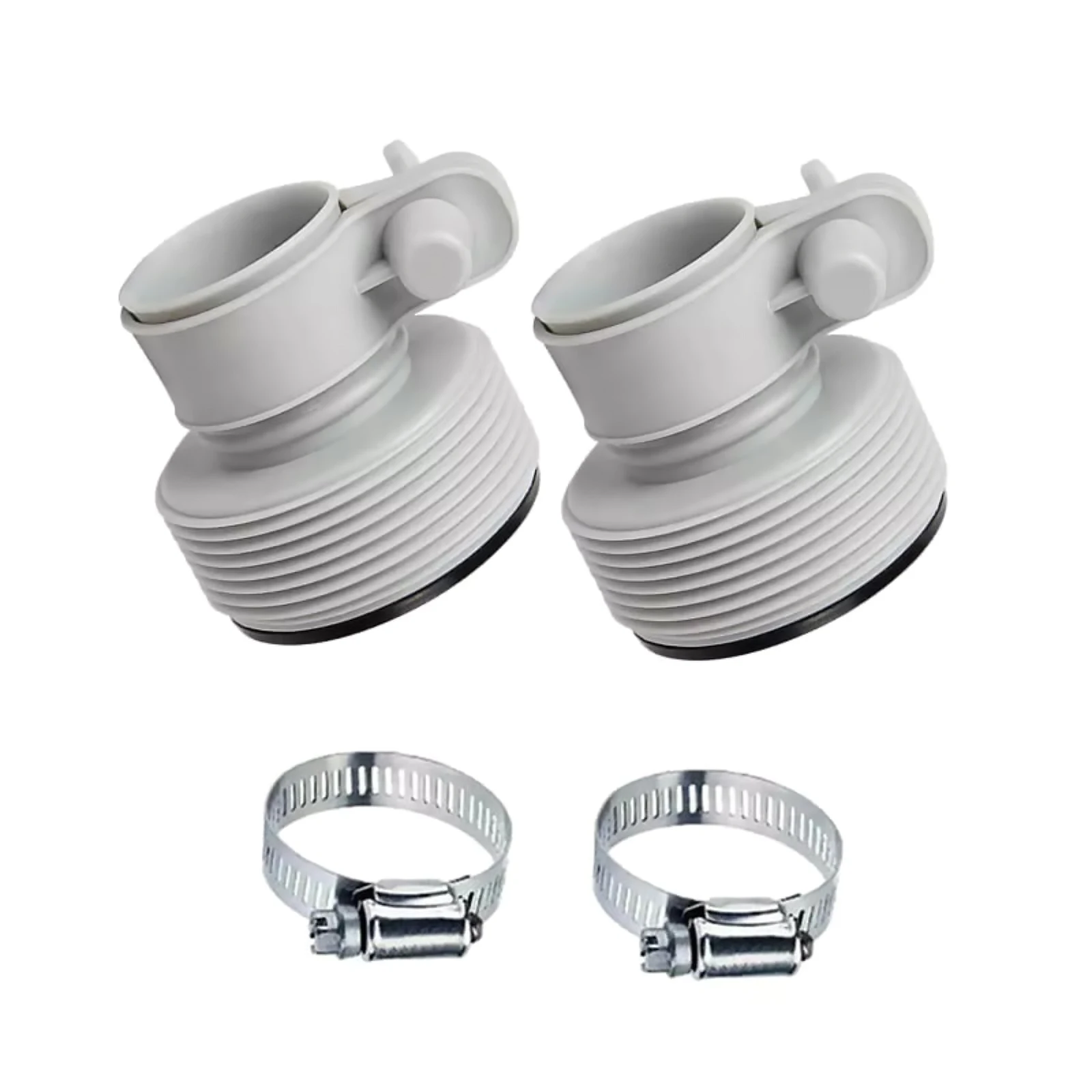 2Pcs/Set 25009 B Type Filter Pump Hose Adapter 1.25-inch Fittings to 1.5-inch For Bestway Coleman Intex Filter Pumps Accessories