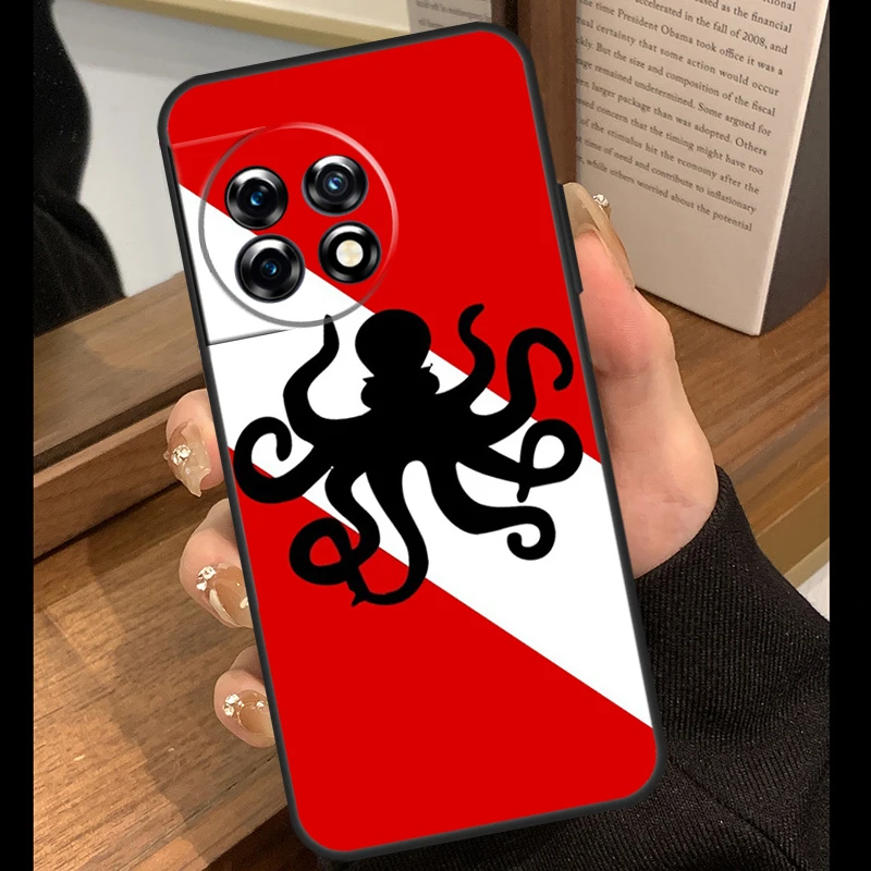 حافظة غواص الغوص لهاتف OnePlus 12R 13R 10R 10T 8T 13s 13 12 11 10 Nord CE 5 2 3 4 Lite N10 N20 N30 Funda