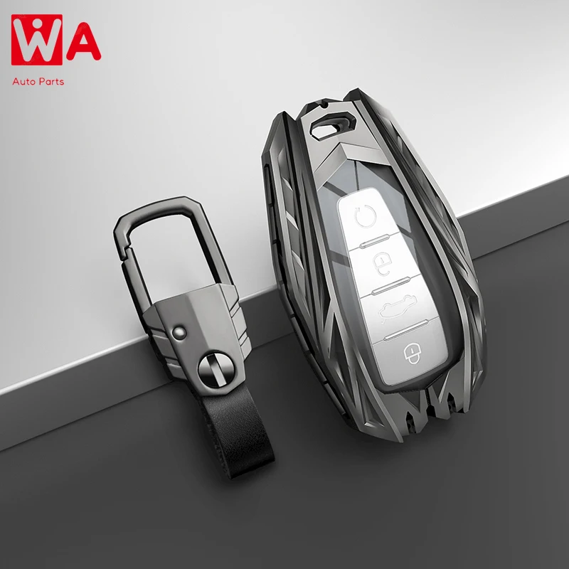 

Zinc Alloy Car Remote Key Case Cover Holder Shell For Geely Coolray 2019-2020 4 Buttons Auto Styling Fob Car Accessories