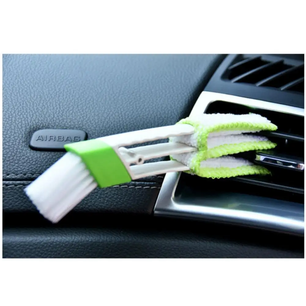 Car Air Conditioning Vents, Brush The Car Seams, Clean The Corners With A Double Headed Brush