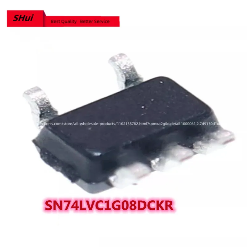 100PCS Brand-new original SN74LVC1G08DCKR SOT-353 CE* single-channel 2-input positive AND gate logic chip.