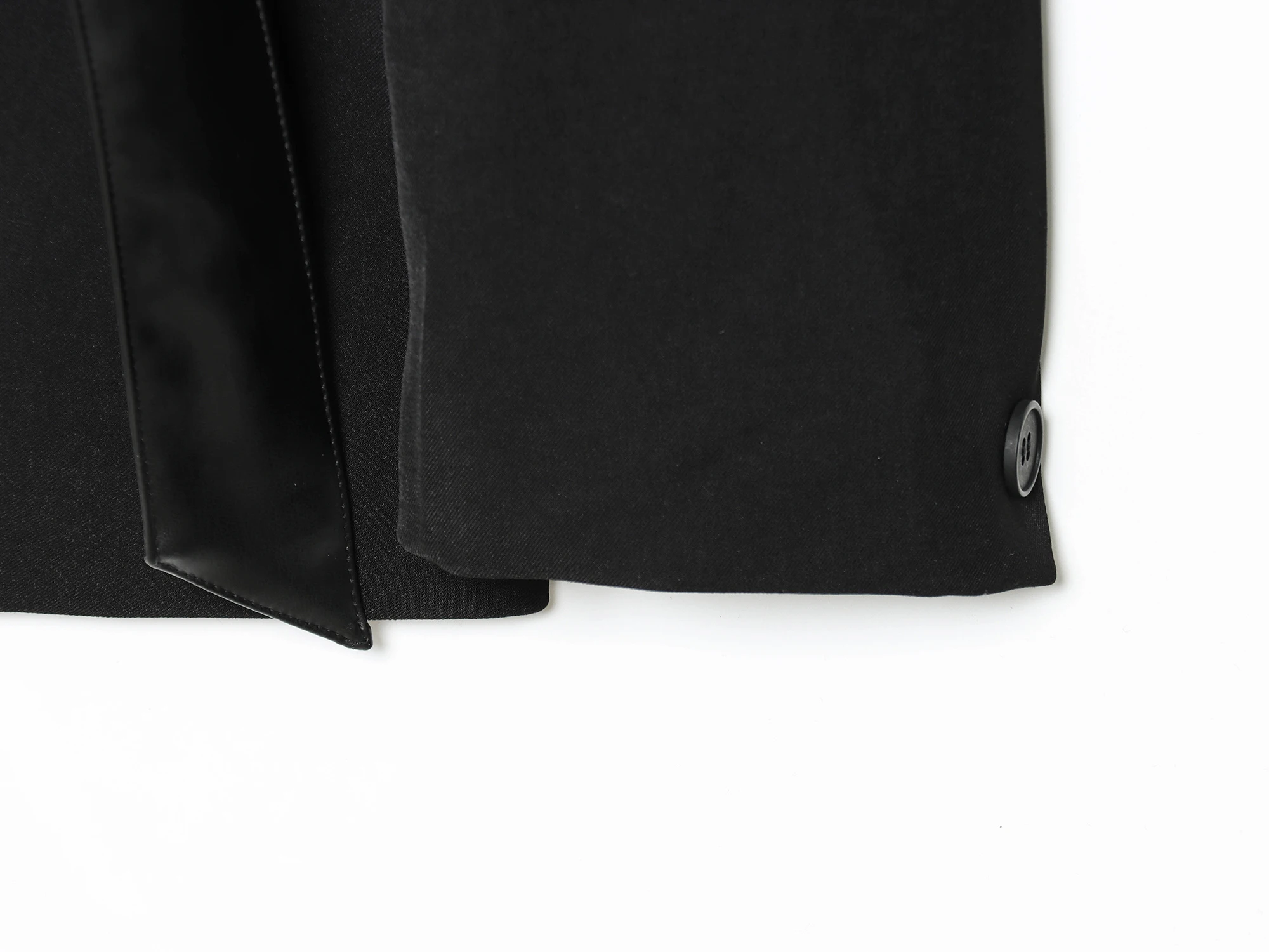 DEEABAE Autumn New Women's Dress 2025 European Style Loose Design Wrapped Casual Suit Jacket