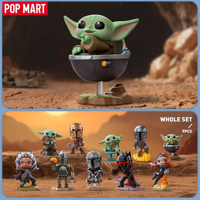 POP MART Star Wars Mandalorian Series Blind Box Toys Mystery Box Mistery Caixa Figurka akcji Niespodzianka Śliczny model Prezent urodzinowy