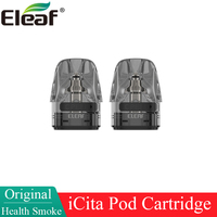 2pcs/pack Original Eleaf iCita Pod Cartridge 3ml Side filling 0.3ohm 0.6ohm 0.8ohm For Electronic Cigarette Vape iCita Pod Kit