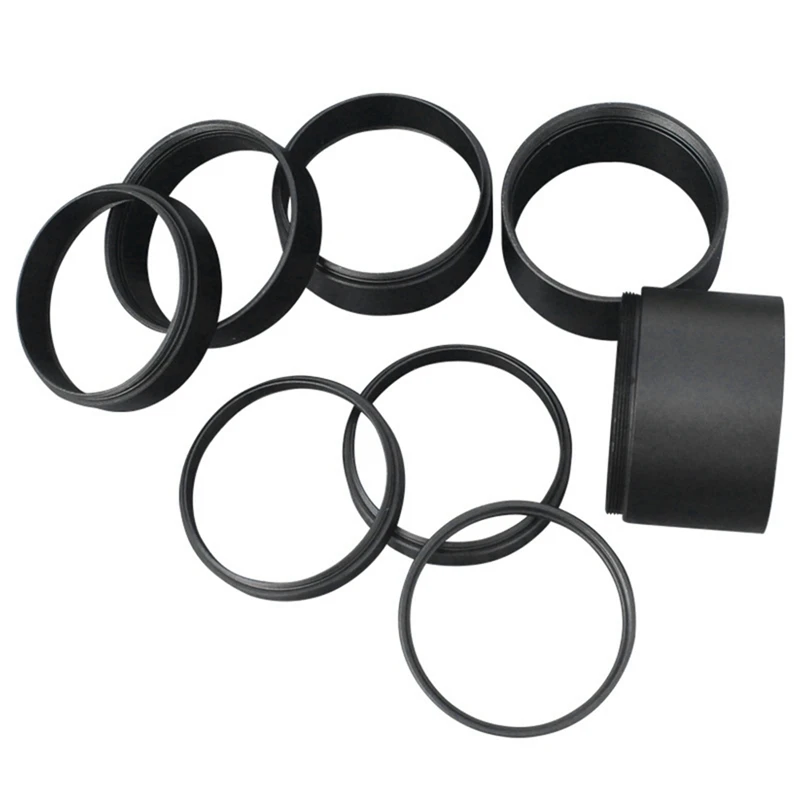 8 PCS Telescope Parts Image Clearer M48X0.75 Extension Tube 3/5/7/10/12/15/20/30Mm Extension Ring