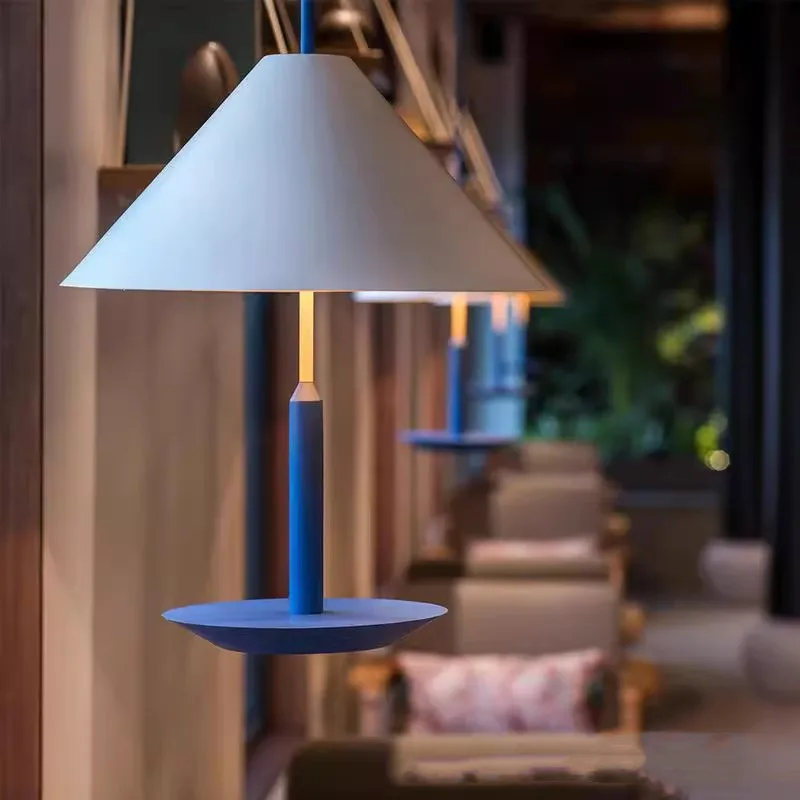 Modern Minimalist Creative Macaron Colored Pendant Light Nordic Dining Room Bedroom Headboard Model Room Decorative Chandelier