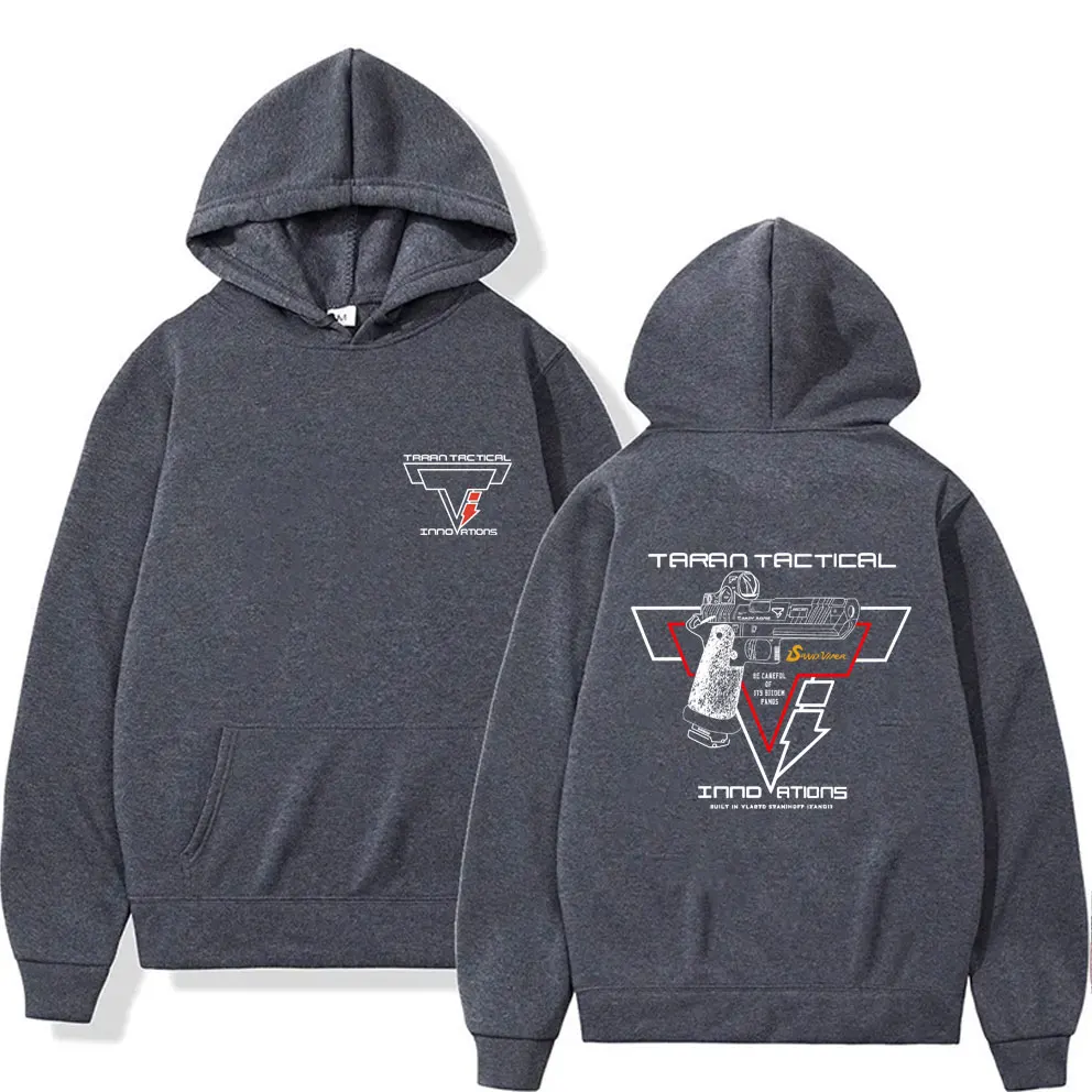 Taran Tactical Pistol Print Super Elastic Hoodie Unisex Casual Oversized Pullover Hoodies Men Women Fashion Vintage Sweatshirt