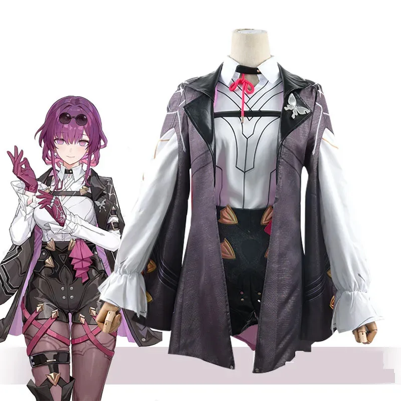 

Kafka anime game Honkai: Star track costumes Sweet and cute battle suits Women's Christmas party role-playing costumes