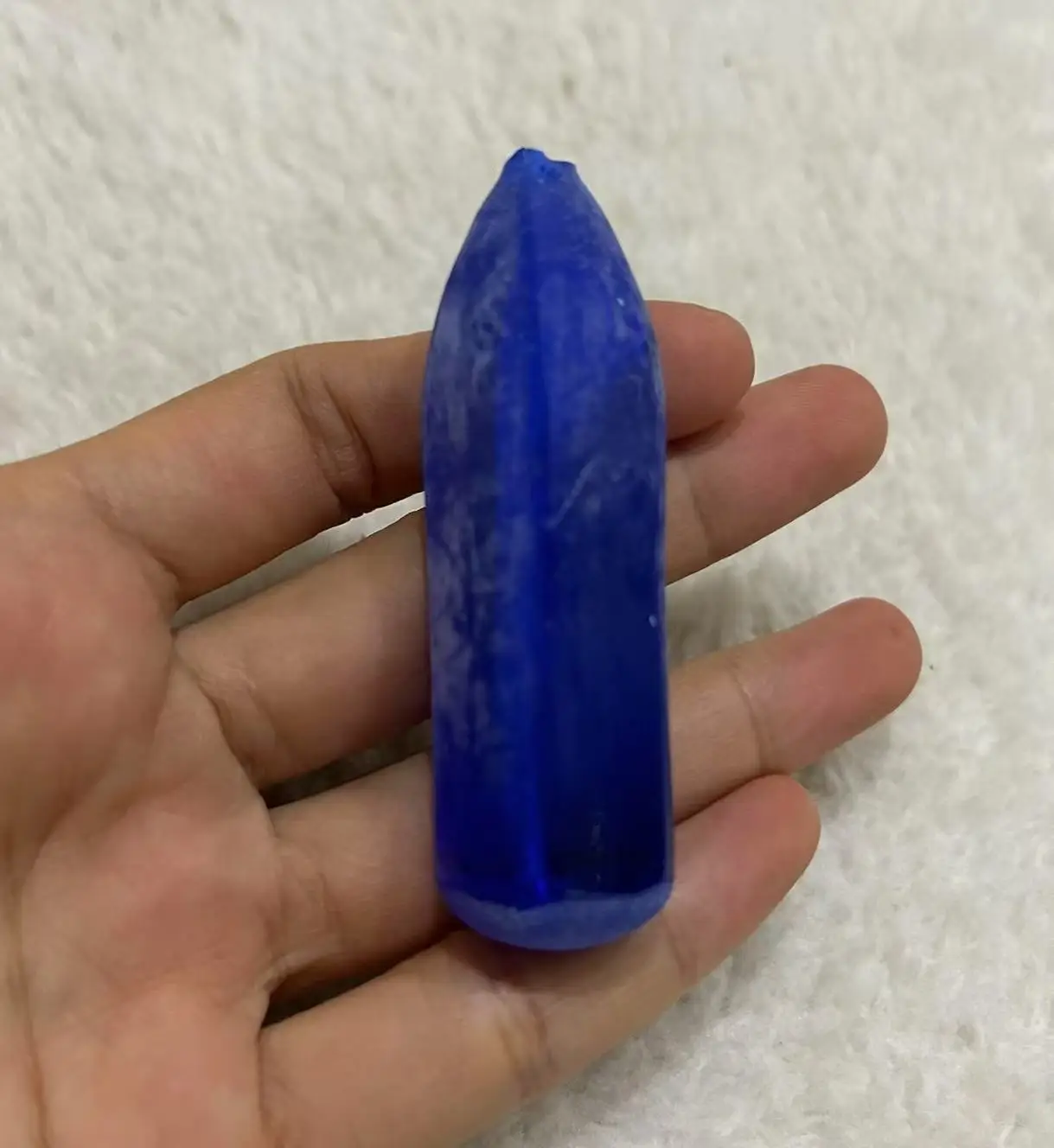 Cultivate sapphire raw stone 55g cobalt spinel sapphire blue demon raw stone cut a whole gem material