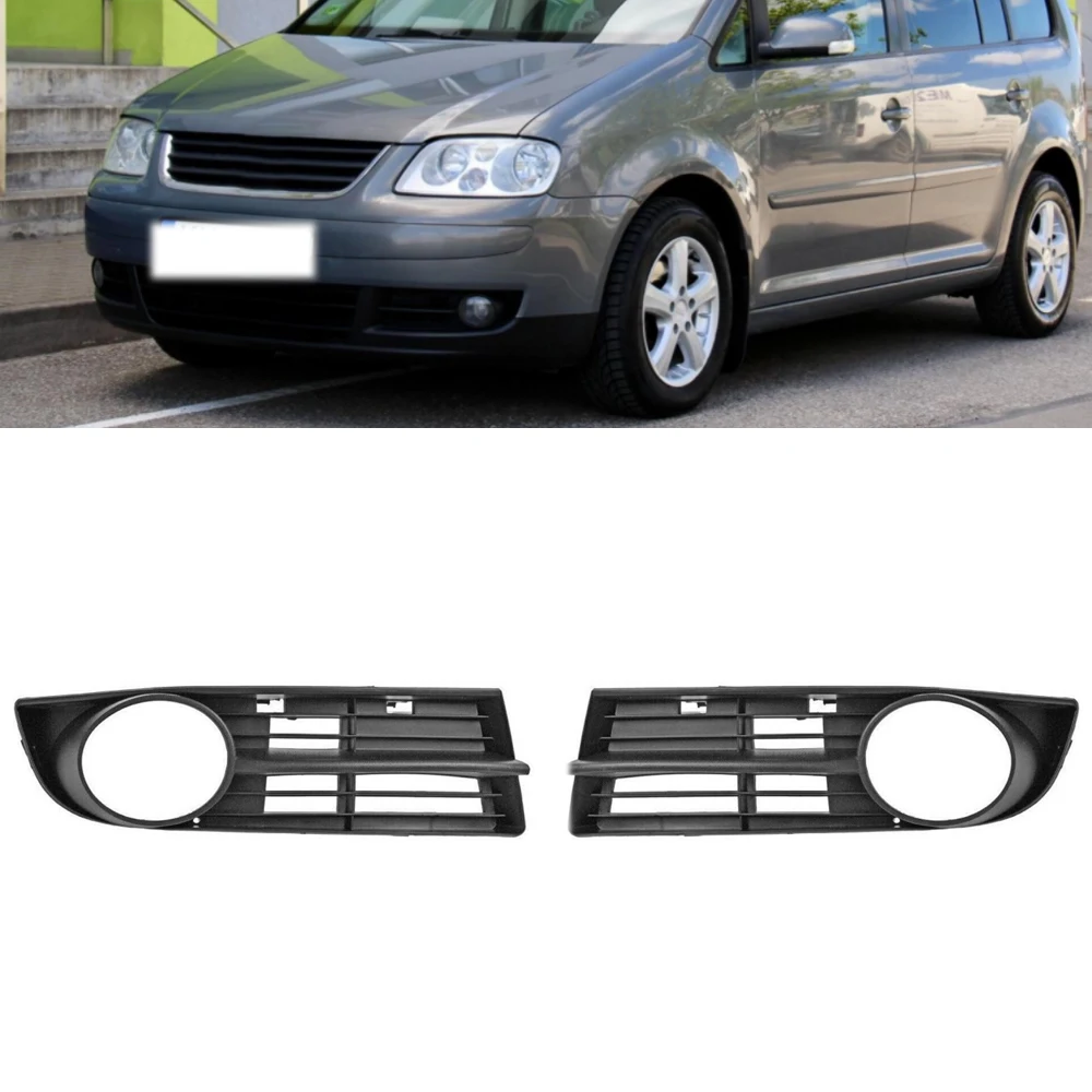 

Left Right Front Bumper Fog Light Cover Frame Fog Lamp Grille 1T0853665A 1T0853666A For Volkswagen VW Touran 2005 2006 2007