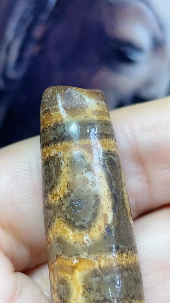 Tibetan Nepalese Himalayan Bead Ancient Agate Old Dzi Talisman eye Bead Amulet