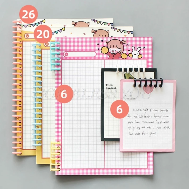 Imagem -06 - Paper Circle Loose Leaf Binder Clipes para Notebook Scrapbook Album Binder 30 Buracos a4