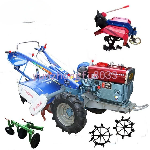 

Use Walk Behind Tractor Two Wheel with Rotavator Accessory