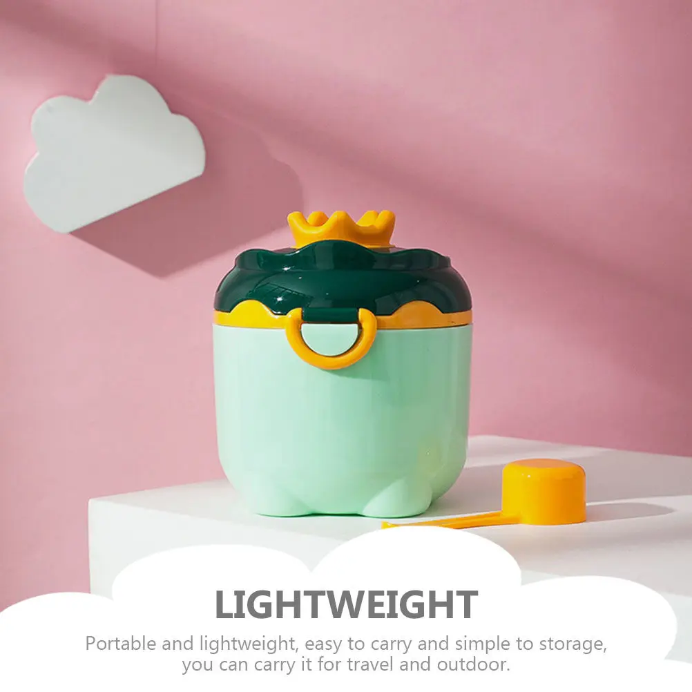 

Baby Formula Dispenser Portable Leak Proof Milk Powder Container with Scoop Travel Baby Milk Powder Storage Box