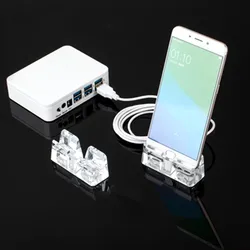 4 6 8 10 Ports Mobile Tablet Security Controller Smart Cell Phone Display Anti Theft Alarm Device for Retail Shop