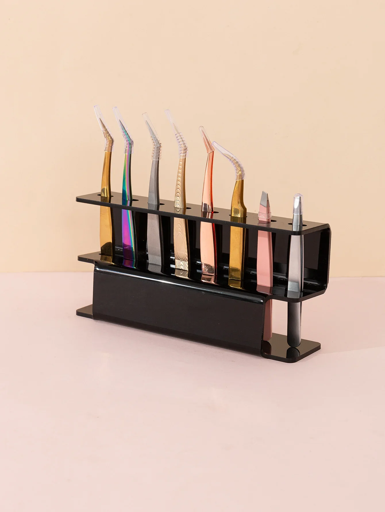 1pcs Eyelash Tweezers Storage Rack,Tweezer Holder Stand, Organizer Holder Stand Nail Tattoo Beauty Tools Shelf  lash supplies