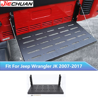 JIECHUAN Car Tailgate Foldable Shelf Rear Door Luggage Carrier Trunk Shelving For Jeep Wrangler JK 2007-2017,Refited Accessories