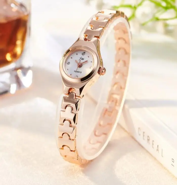 New Fashion Womens Watch New Rose Gold Silver Ladies Bracelet Watch Quartz Jw Dress Wristwatch Feminino Reloj Mujer Kol Saati