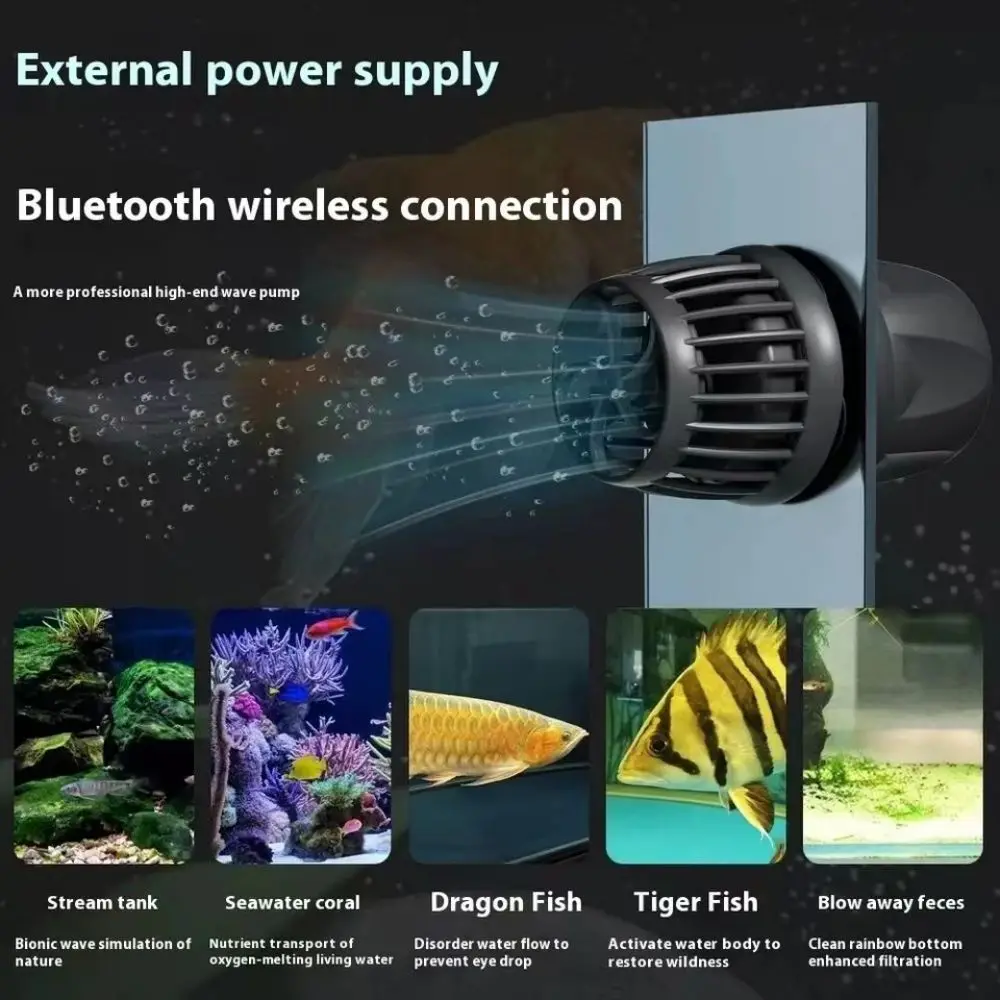 new jecod jebao out-of-cylinder wave pump DMP10 20 30 40 aquarium coral smart Wifi wave pump oxygenation Bluetooth connection